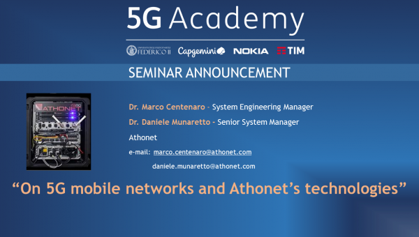 On 5G mobile networks and Athonet’s technologies